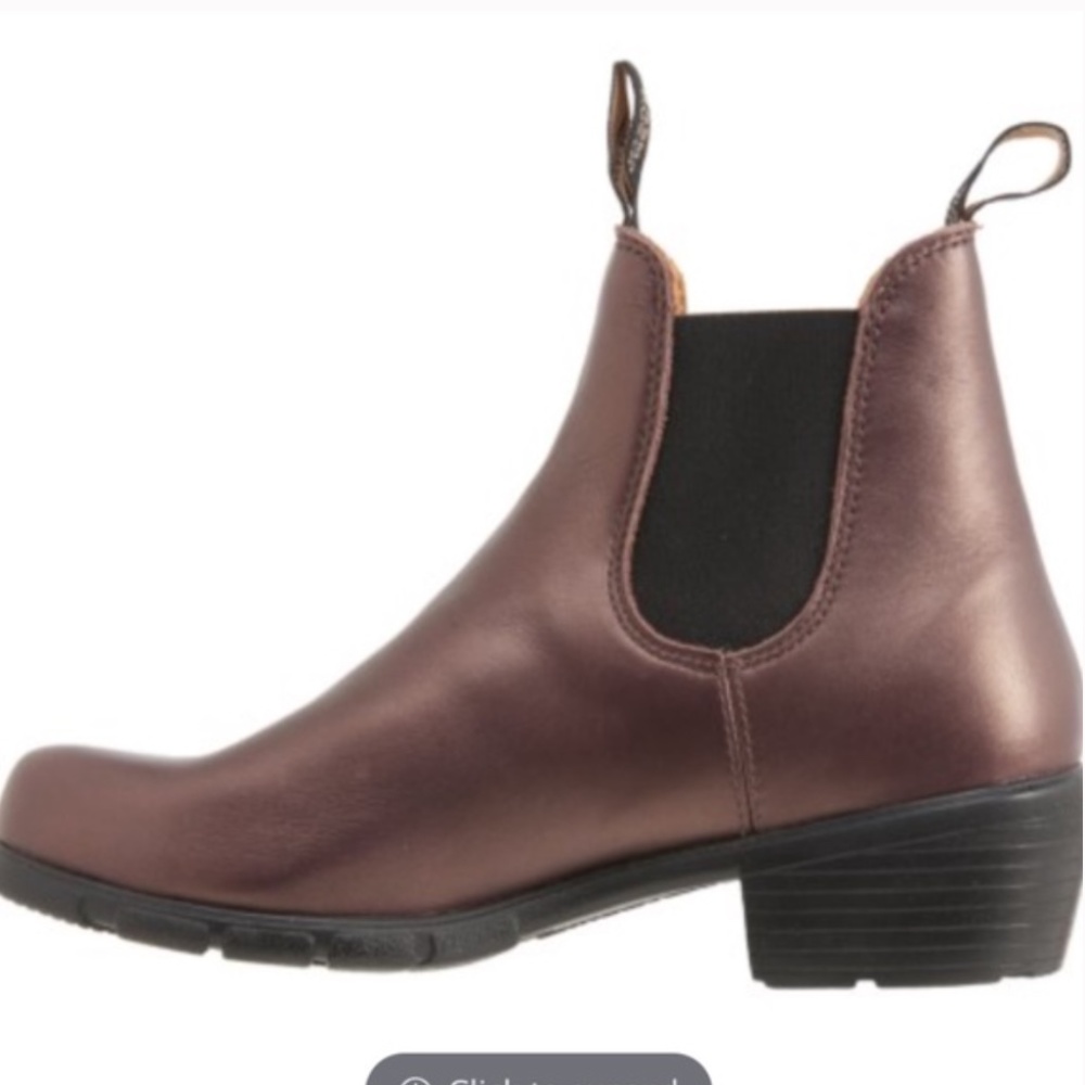 Blundstone Heeled Chelsea Boot Metallic Bronze